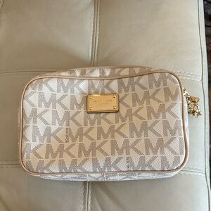 Michael Kors Beige Logo Crossbody Bag